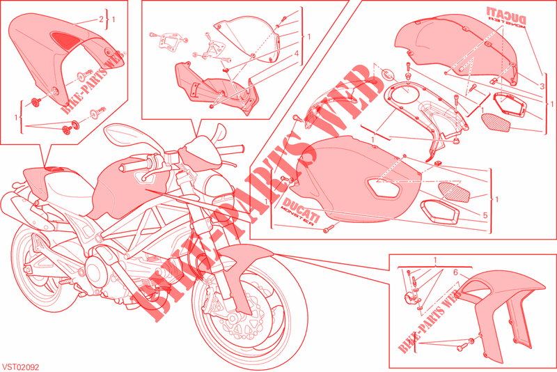 KIT ART per Ducati Monster 696 Anniversary 2013