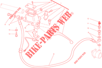 POMPA FRIZIONE per Ducati Monster 659 ABS Learner Legal (LAMs) 2013