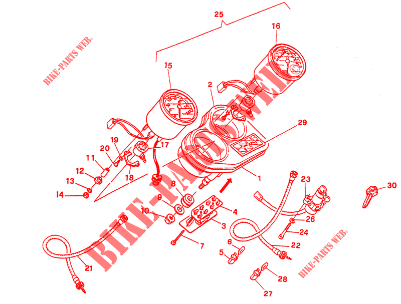 CRUSCOTTO per Ducati 750 SS 1997