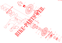 PERNO RUOTA POSTERIORE per Ducati Diavel 1260 2022