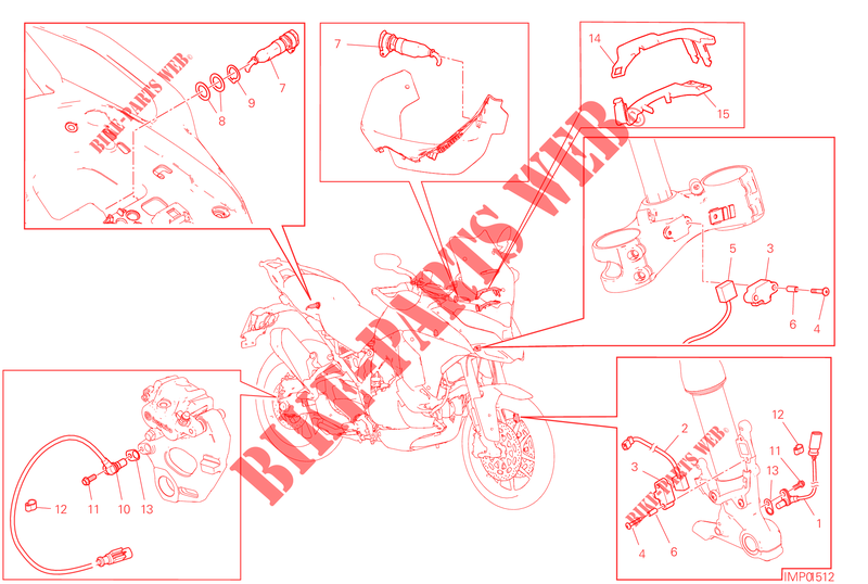 PARTI ELETTRICHE per Ducati Multistrada V4 S Full 2023