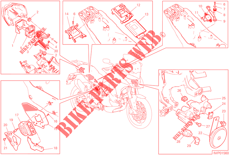 PARTI ELETTRICHE per Ducati Multistrada V4 Rally Radar 2023