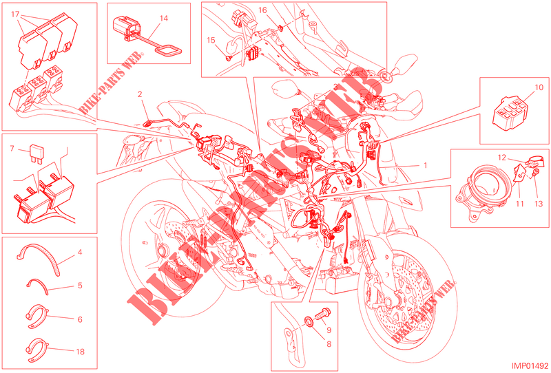 CABLAGGIO ELETTRICO per Ducati HYPERMOTARD 950 SP 2023