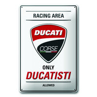 INSEGNA IN METALLO DUCATI CORSE-Ducati